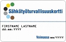 Finnish electrical safety training (SFS 6002)